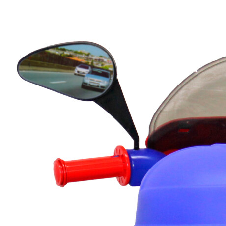 Moto A Batería Con Reversa Luces Y Sonido + Casco Rojo
