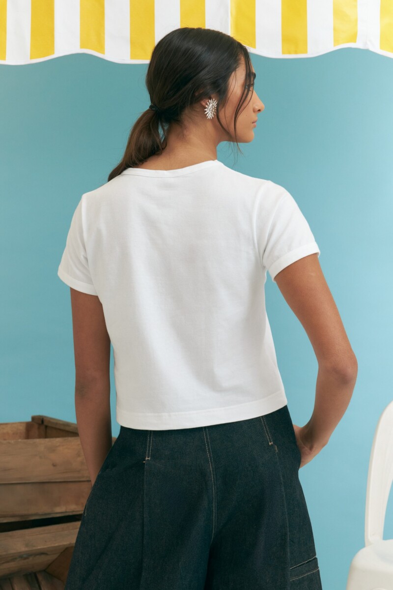 PREVENTA Remera be charrua blanco