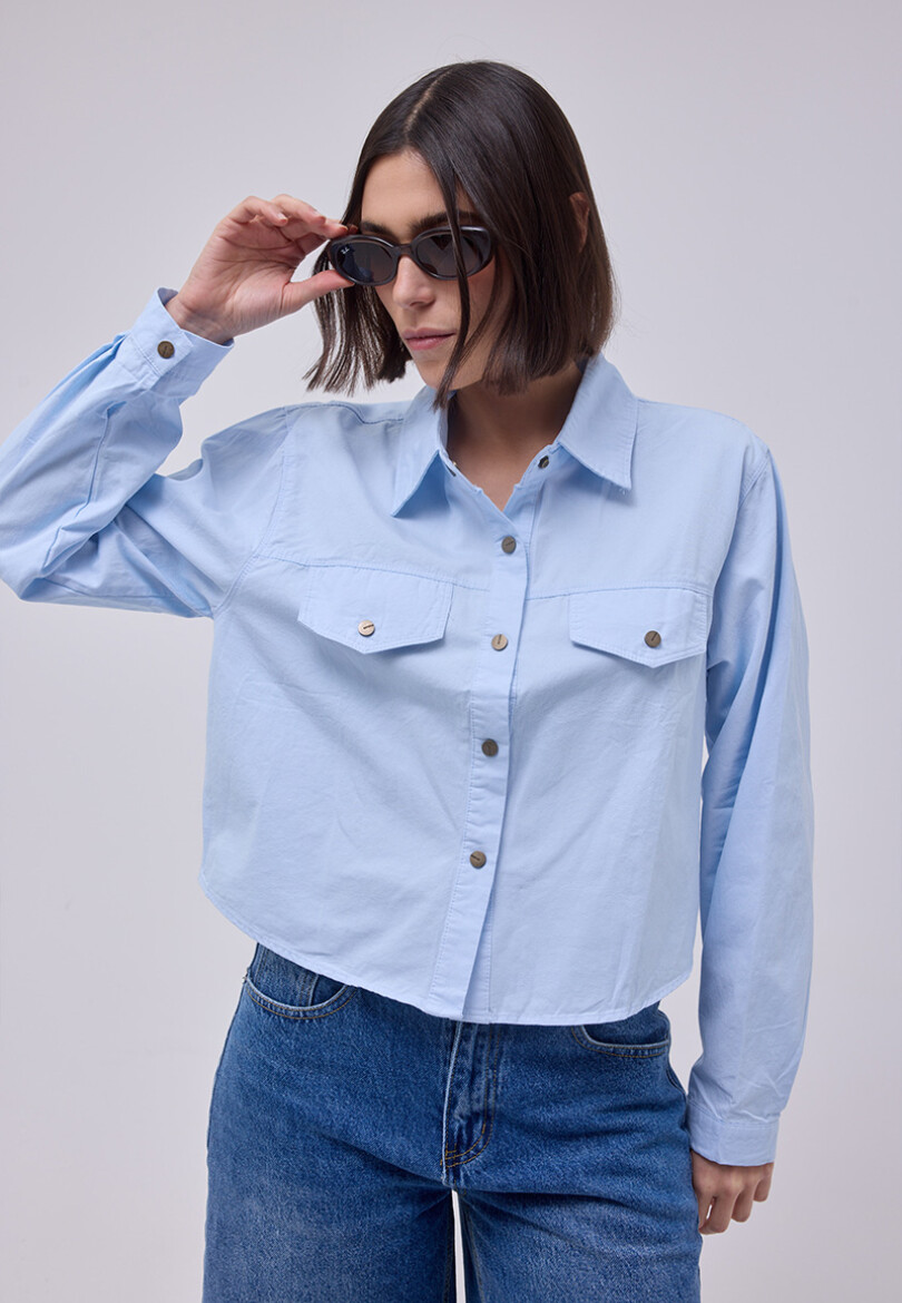 Camisa Dalia Celeste
