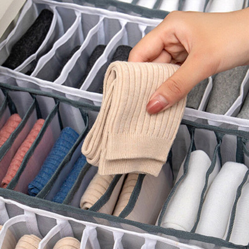 Organizador de ropa interior con divisores angosto Organizador de ropa interior con divisores angosto