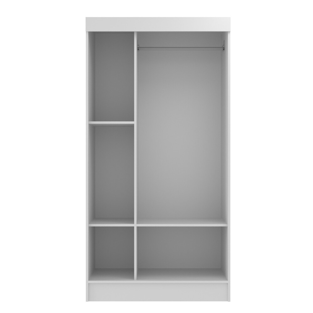 ROPERO 2 PUERTAS CORREDIZAS GUARDARROPA ARMARIO PLACARD CLOSET BLANCO