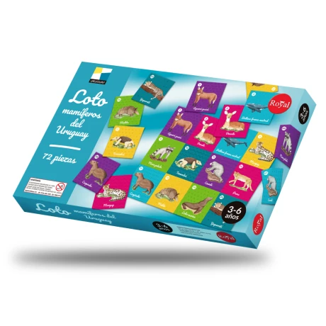 Juego de Mesa Loto Mamiferos del Uruguay Royal 001