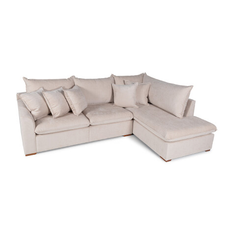 Rinconera Atualitta - Tela Microfibra - Chaise Derecho TC 1010 (Beige)