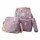 Set Mochila 3 Piezas Diseño Animalitos Escolar Resistente Lila