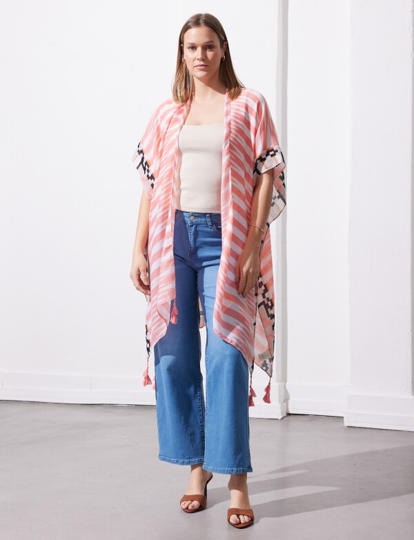Kimono Printed CORAL/MULTI