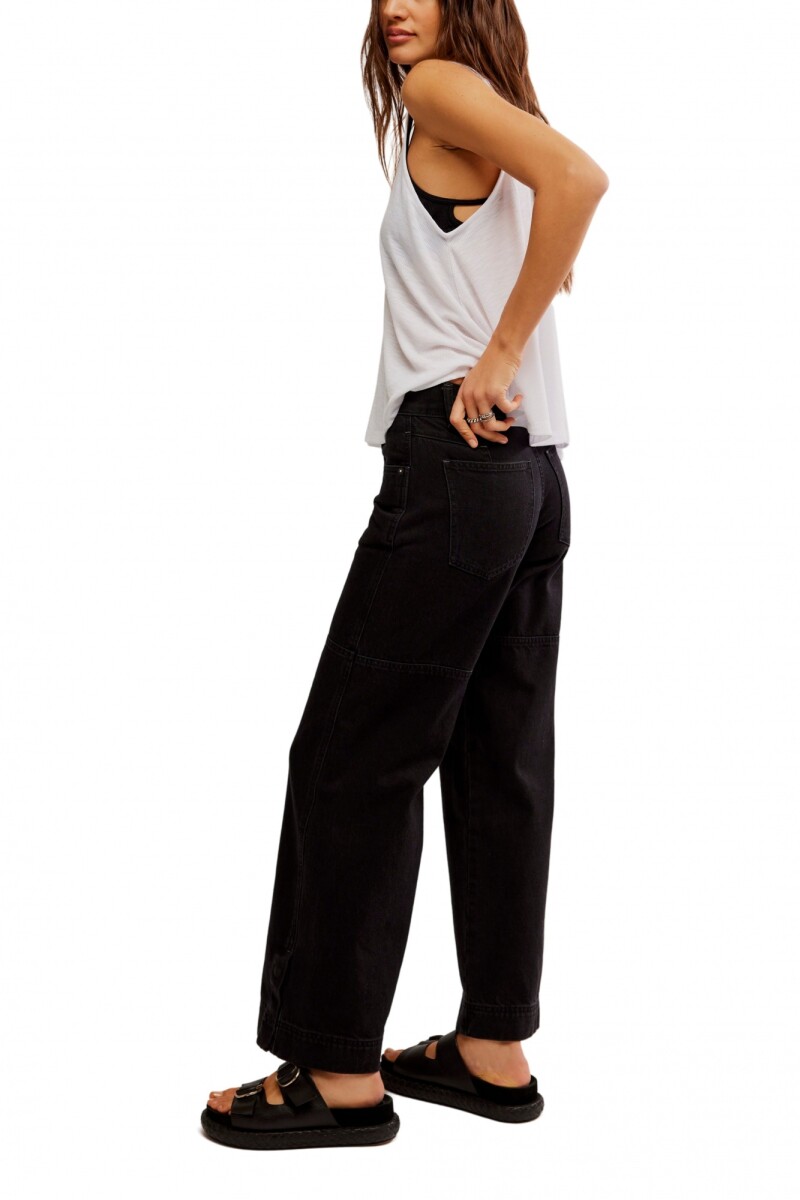 BENJI RELAXED WIDE LEG Negro