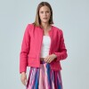 Chaqueta Tweed Crop FUCSIA