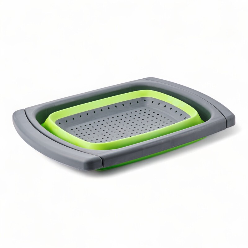 Escurridor Plegable Extensible Plastico 39*27*4,3 Cm Verde