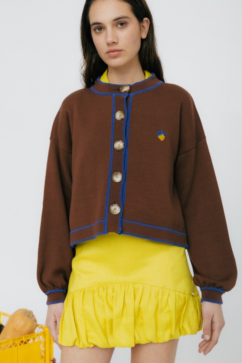 CARDIGAN TERRO LIMA Chocolate