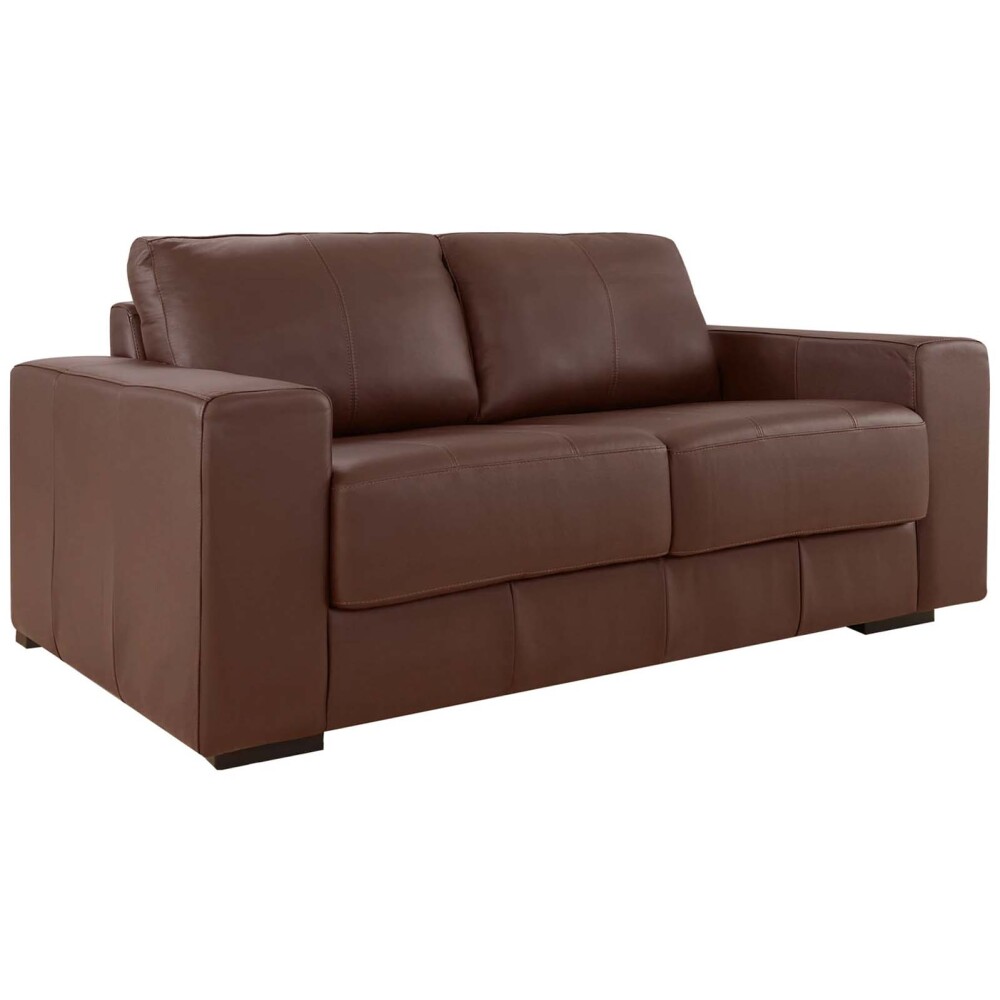 SILLÓN 3 CUERPOS CUERO-100-NATURAL MARRON TEXAS CARAMELO