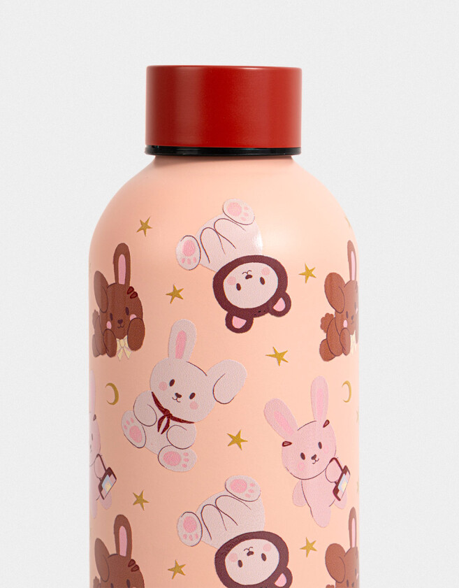 Artículos cocina Botella De Acero Inoxidable De 350 Ml - Rosa Claro
