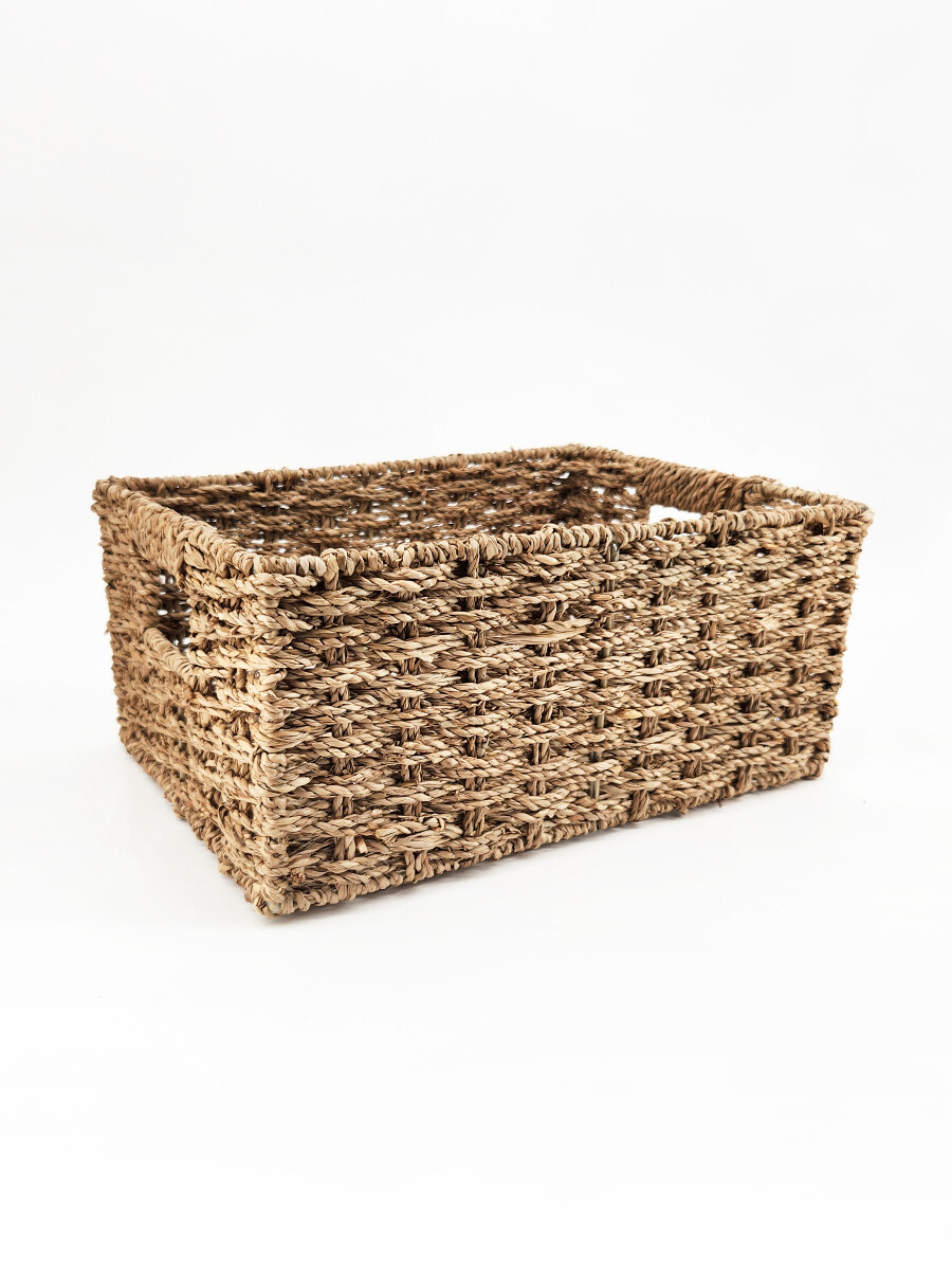 CANASTO RECTANGULAR - MARRON 