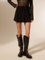 Falda Aclina Negro