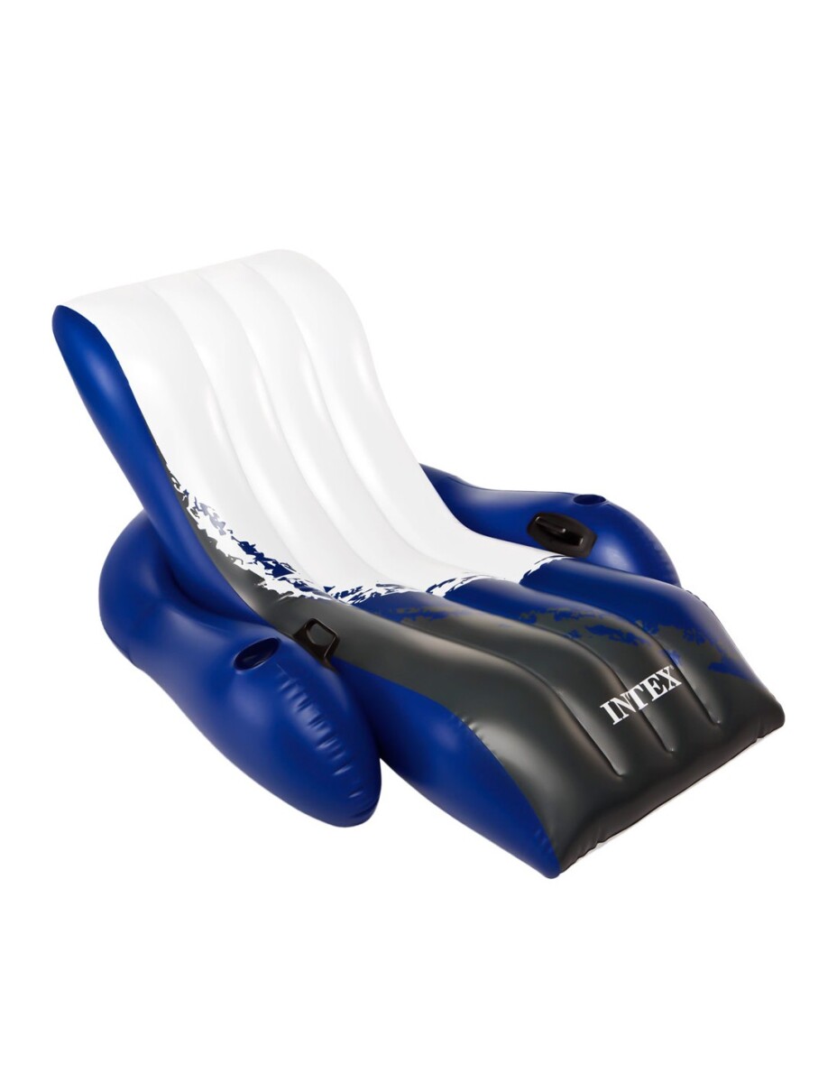 INTEX SILLON REPOSERA INFLABLE PARA PISCINA C/POSAVASOS 180 X 135 CMS RIVER RUN 