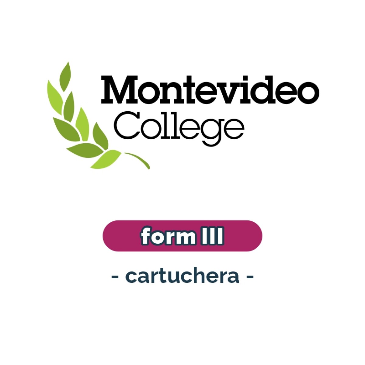 Lista de materiales - Primaria Form III cartuchera Montevideo College 