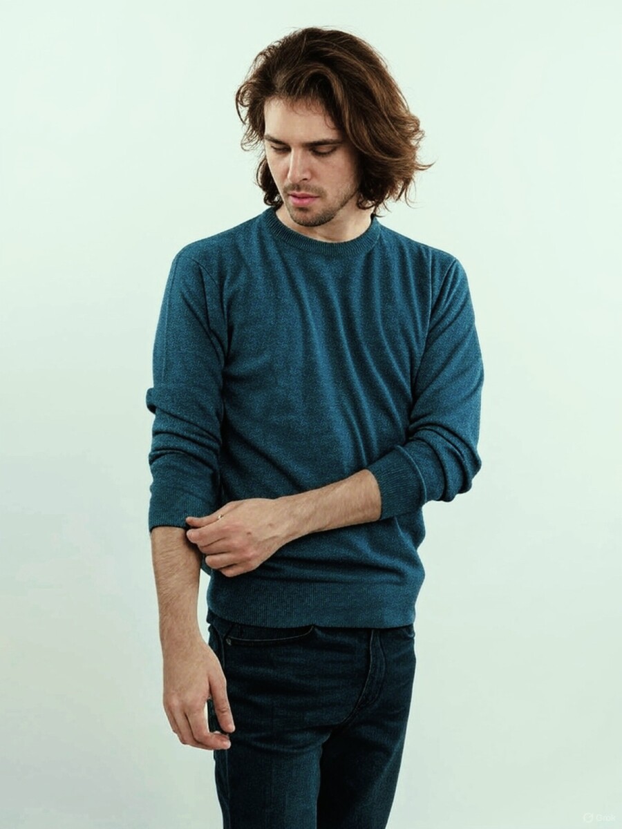 Sweater Mouline - Petroleo 