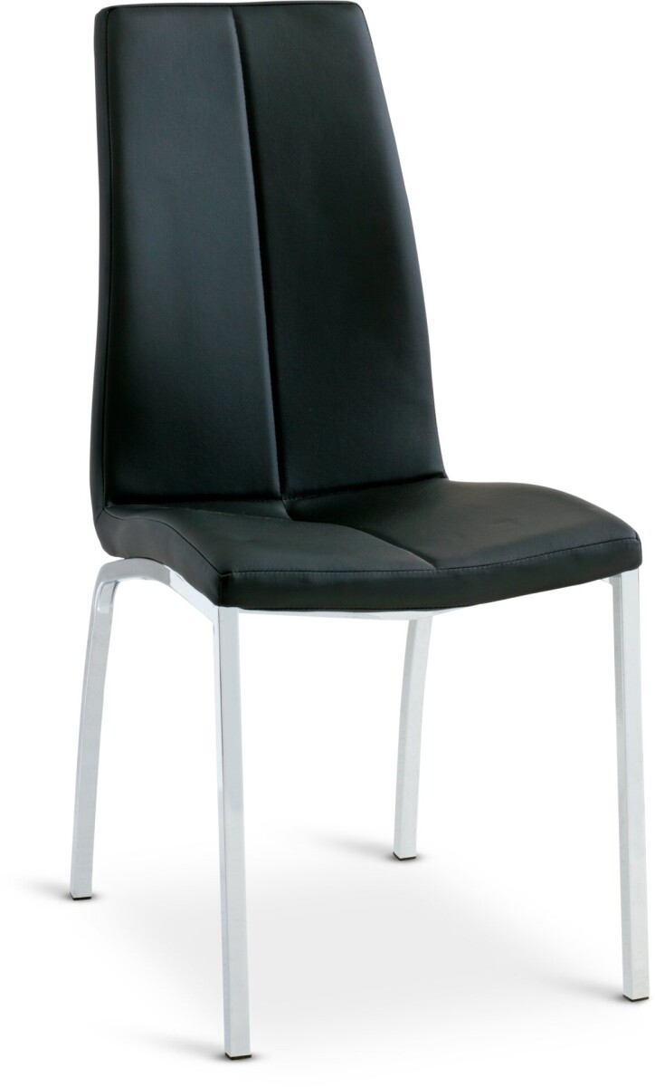 Silla de comedor HAVNDAL negro/cromo 