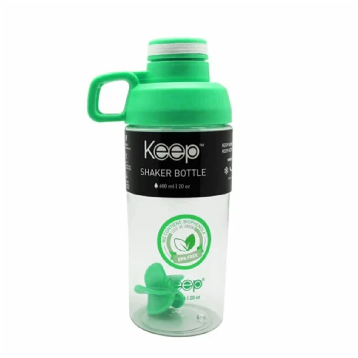 Keep Botella Shaker P/Batidos Deporte Ciclismo - Verde 