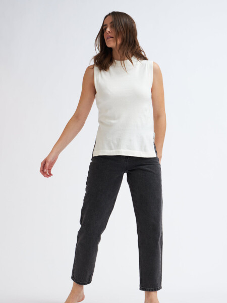 Pantalón de jean mom fit Negro