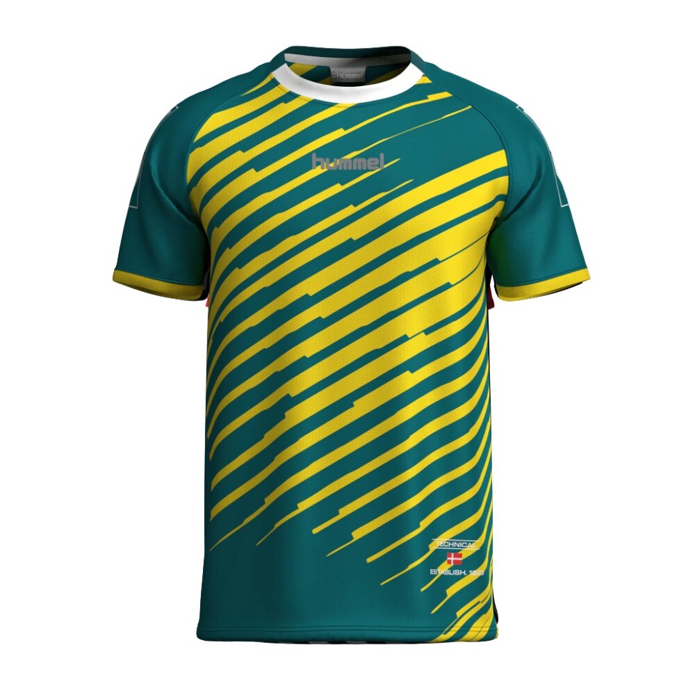REMERA SUBLIMADA HOMBRE TURIN VERDE AMARILLO
