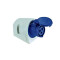 PCE Toma Pared IP-44 220/240V H6 azul 16A 2P+T