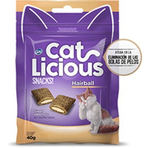 SNACK CAT LICIOUS HAIRBALL CONTROL 40 G Unica
