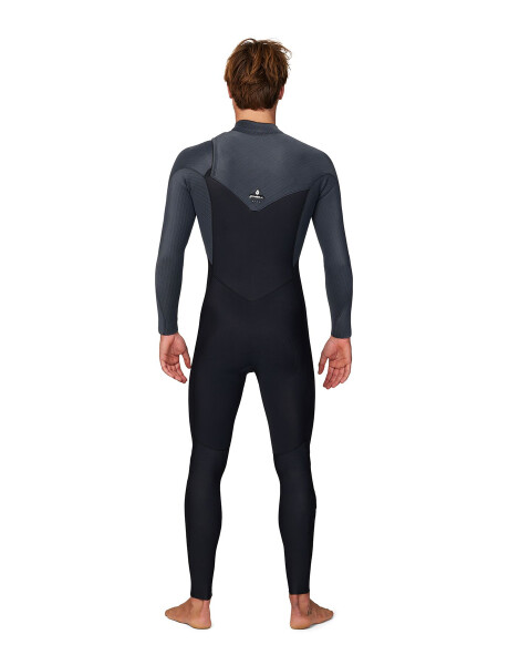 Hyperfreak 3/2+mm - Chest Zip Black Graphite