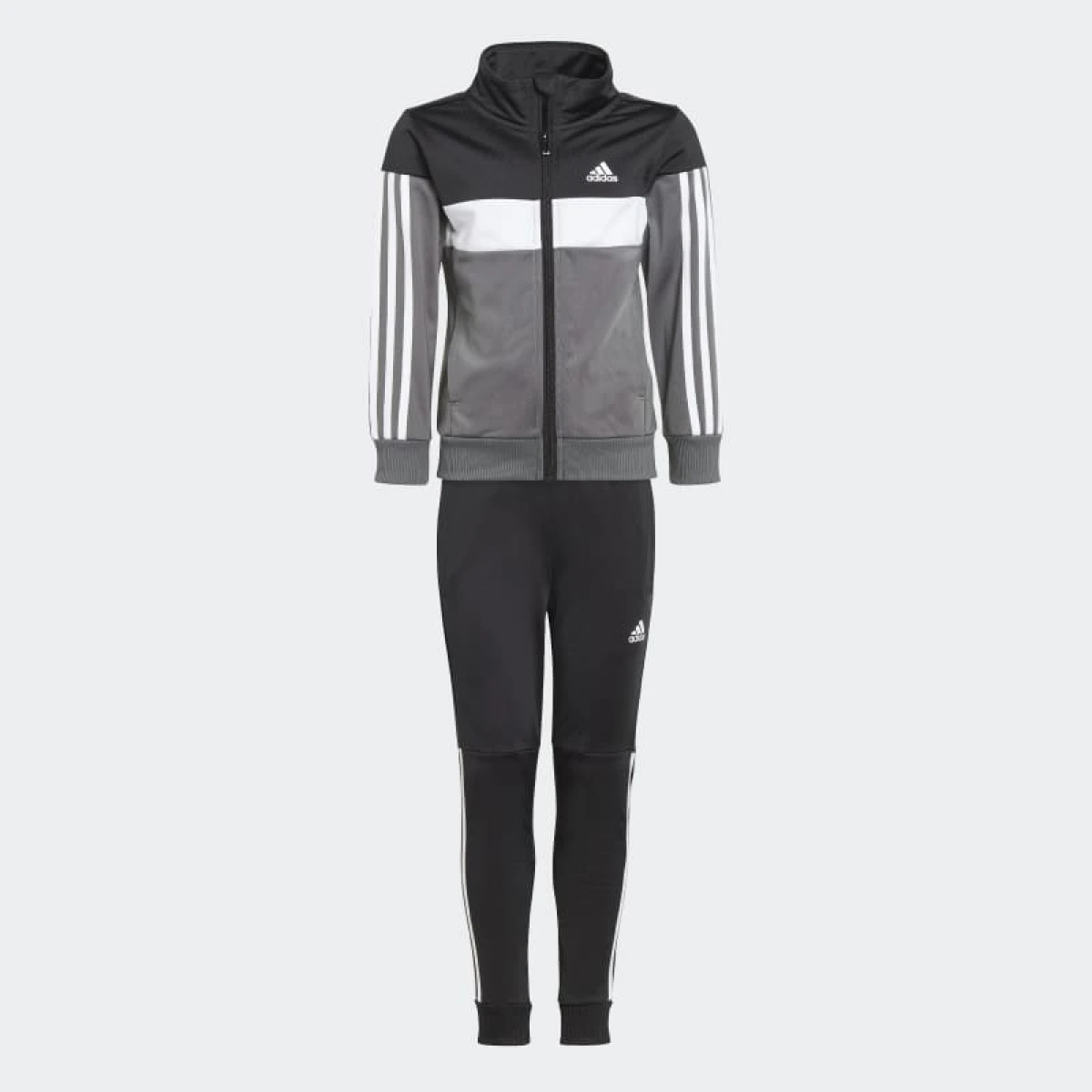 Conjunto Adidas Tiberio - Top:black/white/grey Five Bottom:black/white 
