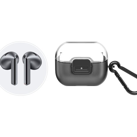 Funda Samsung Clip Case Transparente para Galaxy Buds3 y Buds3 Pro Funda Samsung Clip Case Transparente para Galaxy Buds3 y Buds3 Pro