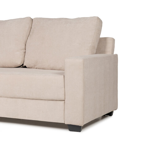 Sofá Modus (Outlet) - Tela Microfibra - 2 cuerpos Berlin 02 (Beige)