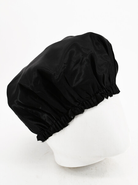 GORRA BAÑO IMPERMEBLE DOBLE TELA NEGRO