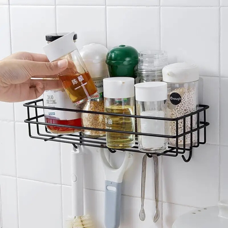 Estante Organizador Baño Ducha Metal Con Ganchos Colgante Estante Organizador Baño Ducha Metal Con Ganchos Colgante