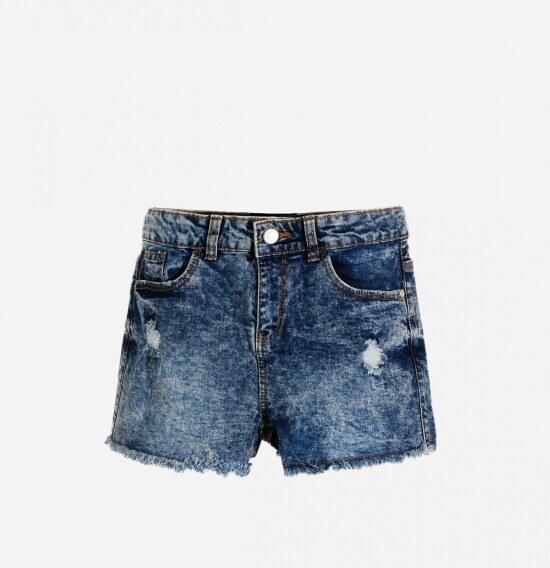 Short de jean con roturas JEAN MEDIO