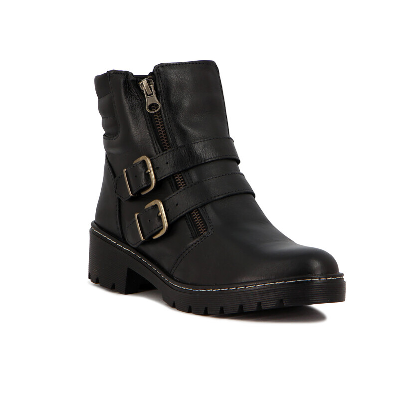 Country Bota Dama C/ Dos Hebillas Negro