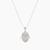 Cadena con dije de mano de Fátima en plata 925 Cadena Con Dije De Mano De Fátima En Plata 925