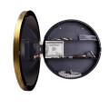 Caja Fuerte De Seguridad Reloj De Pared 25cm De Diametro Dorado
