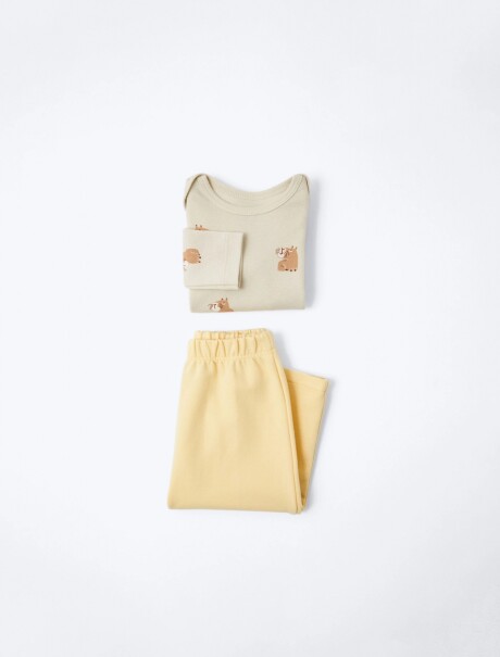 CONJUNTO DE BODY Y PANTALÓN DE BEBÉ MULTICOLOR