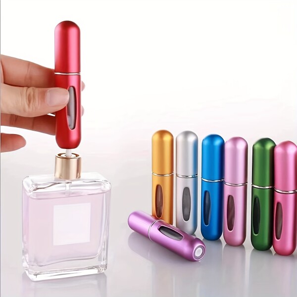 Mini Botella Atomizadora De Perfume Portátil Recargable X2 Color Variante Gris