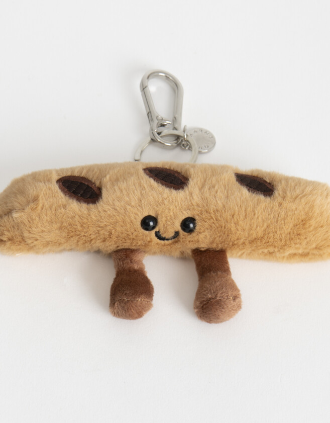 Llavero Peluche Llavero Y Bag Charm Peluche Baguette - Combinacion Bicolor