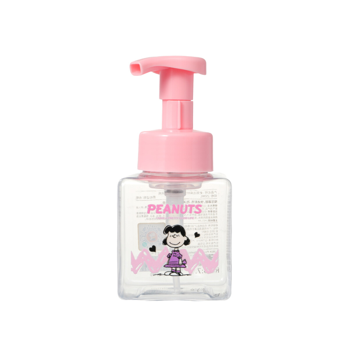 Frasco válvula Snoopy 250ml - rosa 