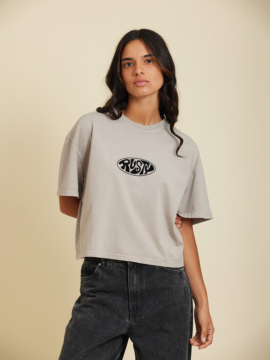 T-SHIRT ERIKA RUSTY - Hueso 