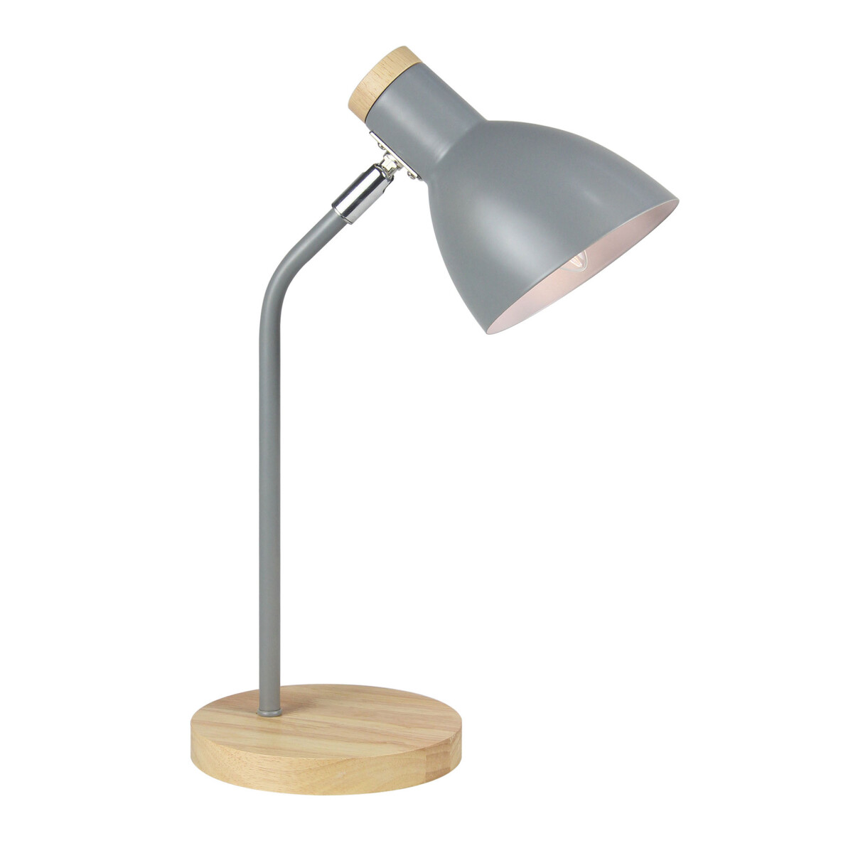 LÁMPARA PORTÁTIL DE ESCRITORIO - METAL GRIS LT8083 