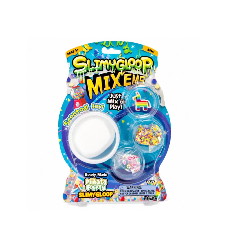 Slimy Gloop Mix'Ems Piñata Party Slime con Aroma SLIMY GLOOP MIX'EMS PIÑATA PARTY - SET CON AROMA PARA MEZCLAR