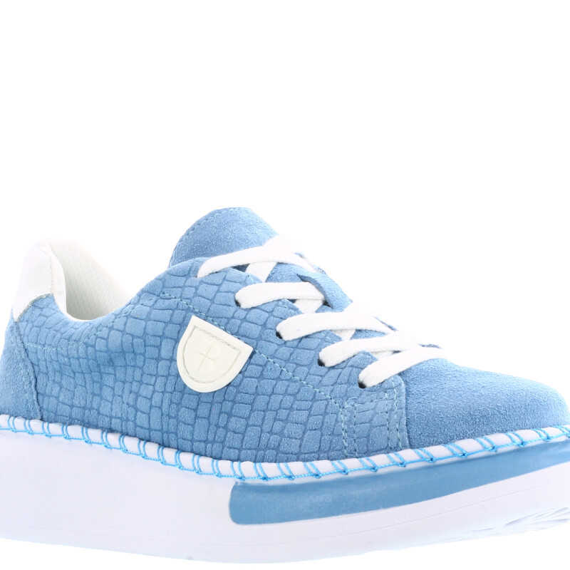 Zapato de Mujer Bottero Deportivo acordonado Celeste - Blanco