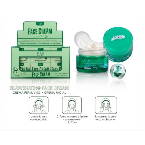 SAS Crema facial rejuvencedora, calmante e hidratante Sas Crema Facial Rejuvencedora, Calmante E Hidratante