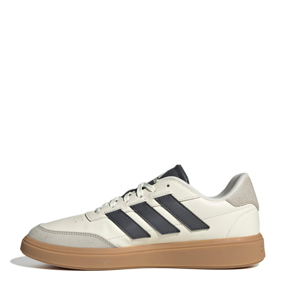 Championes Masculino Adidas Court block Blanco - Gris