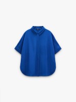 Camisa De Manga Corta azul