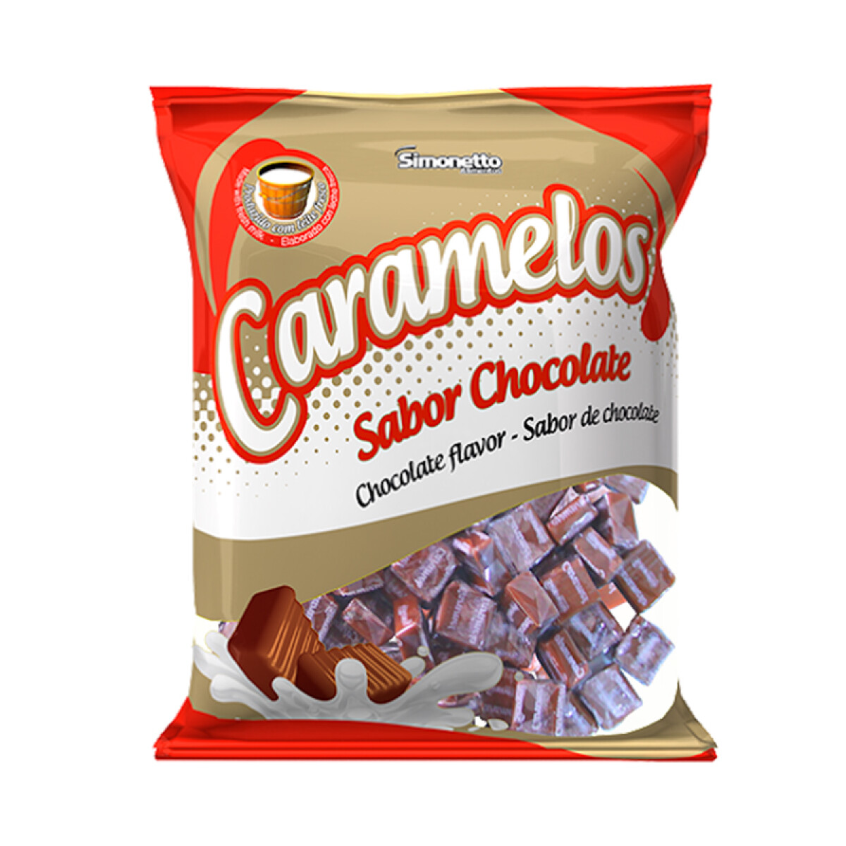 Caramelos Simonetto 600gr 100 unidades - Chocolate 