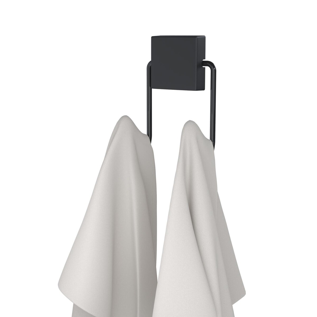 GANCHO DOBLE TOALLA - ACERO GRIS EXCLUSIVE 