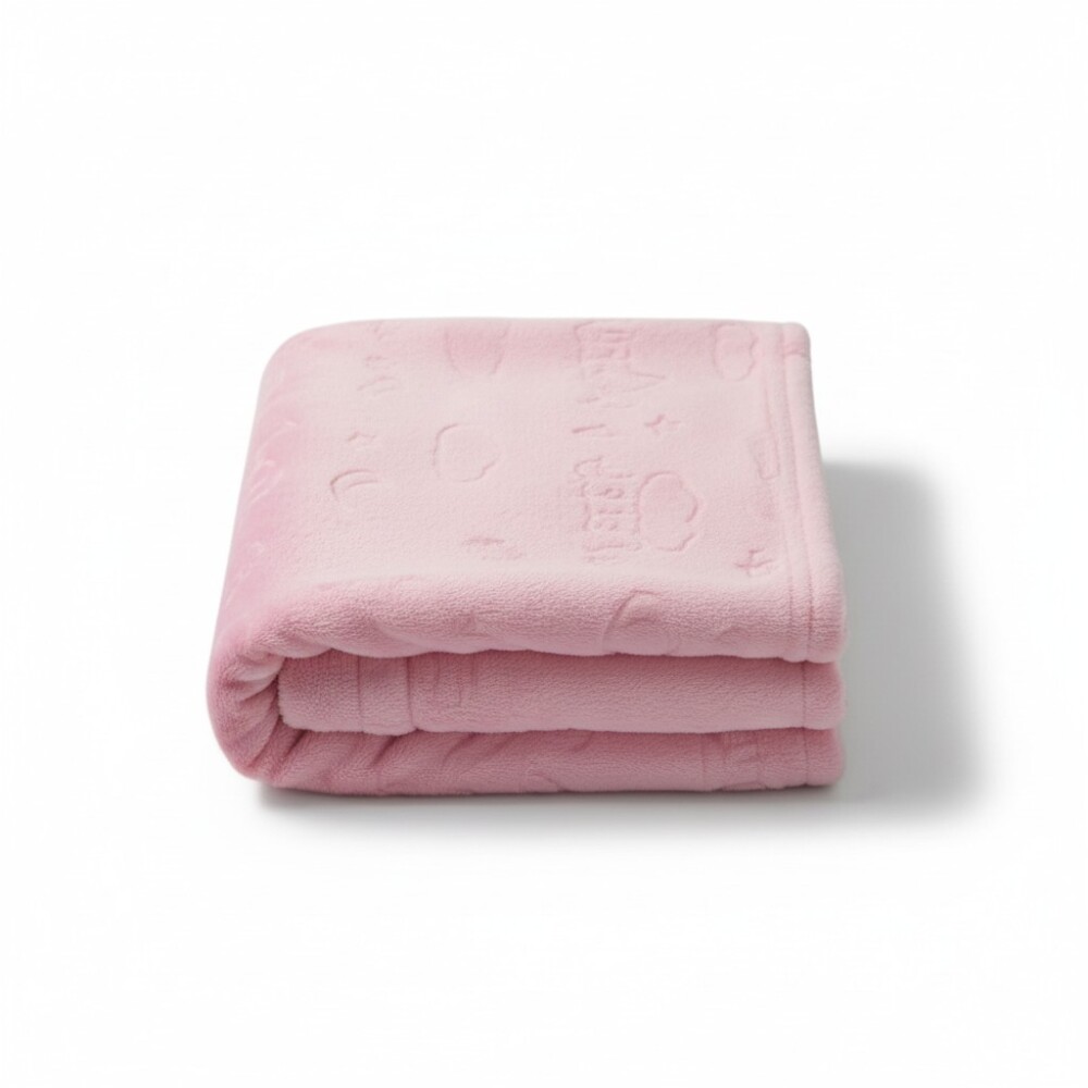 Mantas fleece ASH & Olive rosado